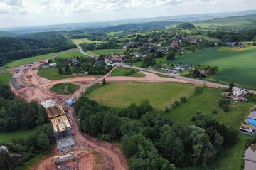 ULMA na obchvatu Nové Paky na Jičínsku